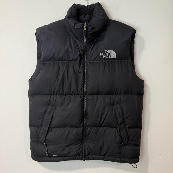 The North Face Men's Nuptse Down Puffer Vest Black Medium 700 Fill Thick Warm - Picture 1 of 8